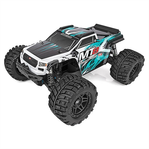 TEAM ASSOCIATED RIVAL MT8 BODY SET, TEAL, PAINTED